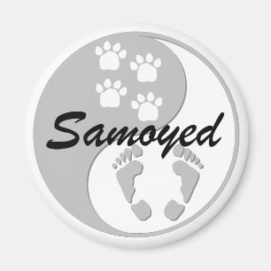 yin Yangsamoyed Magnet