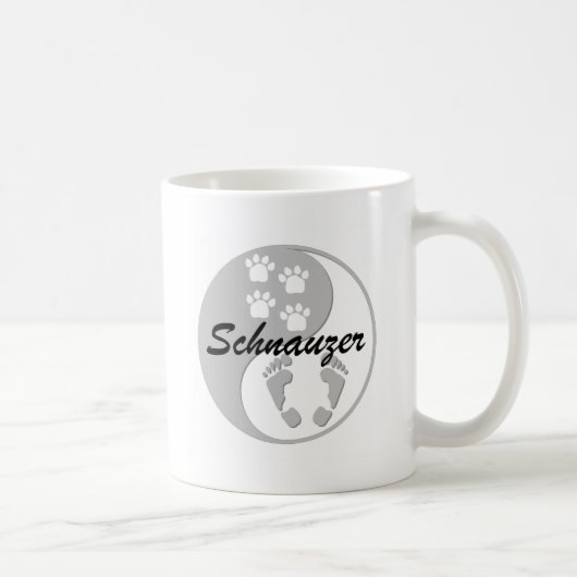 yin Yangschnauzer Kaffeetasse (Rechts)