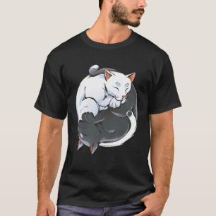 Ying and Yang Cats Spiritualität Meditation Yoga T-Shirt