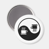 Ying and Yang of Coffee Magnet (Vorderseite/Rückseite)