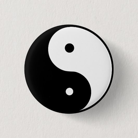 Ying u. Yang-Knopf Button (Vorderseite)