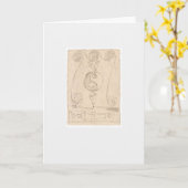 Ying und Yang Card Karte (Gelbe Blume)