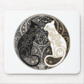 Ying und Yang Cats Mousepad (Vorne)
