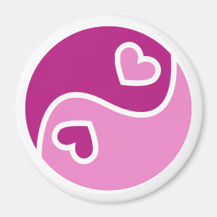 Ying und Yang der Liebe Magnet