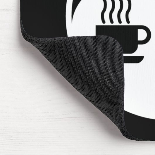 Ying und Yang des Kaffees Mousepad (Ecke)