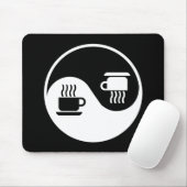 Ying und Yang des Kaffees Mousepad (Mit Mouse)
