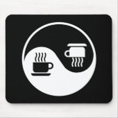 Ying und Yang des Kaffees Mousepad (Vorne)