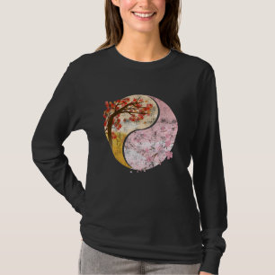Ying und Yang Pflanze Chinesische Zeichen China Sy T-Shirt