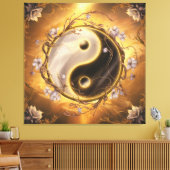 Ying und Yang Sacred Symbol Leinwanddruck (Insitu (Wohnzimmer))