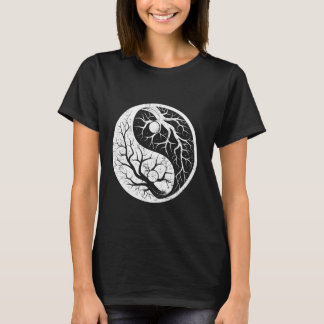 Ying und Yang Trees China Symbole Chinesisch T-Shirt