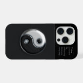 Ying Yang 3D iPhone Hülle (Rückseite (Horizontal))