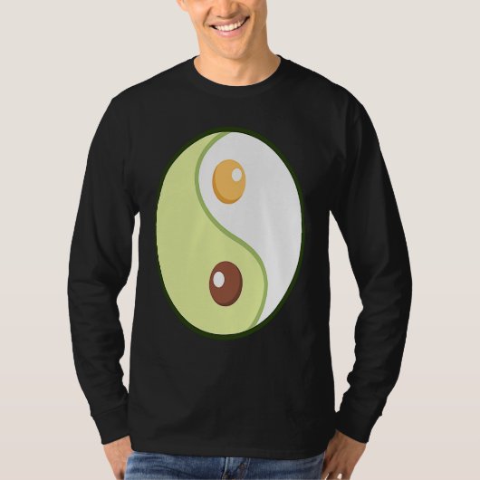 Ying Yang Avocado Ketogenic Overweight Diet Keto F T-Shirt (Vorderseite)