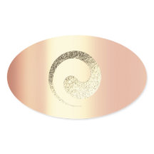 Ying Yang Balance Rose Gold Pace Spirituelle Infin