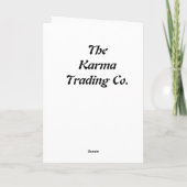 Ying Yang Carp Greeting Card Karte (Rückseite)