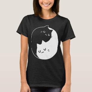 Ying Yang Cats Cat T - Shirt T-Shirt 1