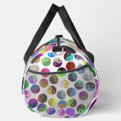 Ying Yang Circles farbenfrohe Muster Duffle Bag (Rechts)