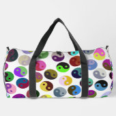 Ying Yang Circles farbenfrohe Muster Duffle Bag (Rückseite)