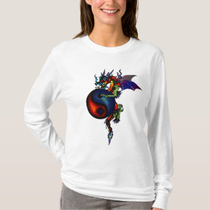 Ying Yang Drache-Shirt T-Shirt