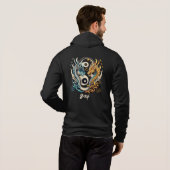 Ying Yang Dragon leitet 2024 Hoodie (Schwarz voll)