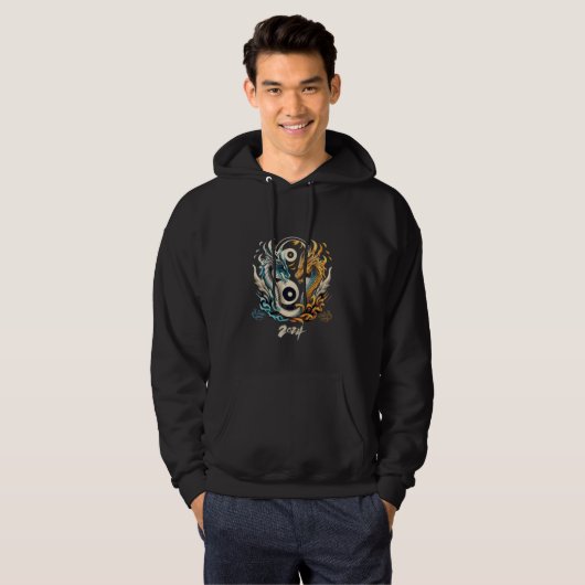 Ying Yang Dragon leitet 2024 Hoodie (Vorne ganz)