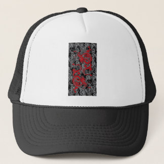 Ying Yang Dragon oin Red - Chinesisches Neujahr Truckerkappe