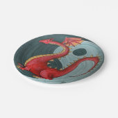 Ying-Yang Dragon Paper-Teller Pappteller (Schrägansicht)