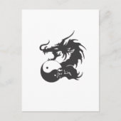 Ying Yang Dragon Postkarte (Vorderseite)
