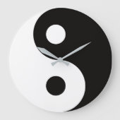 Ying Yang Duales Große Wanduhr (Vorderseite)