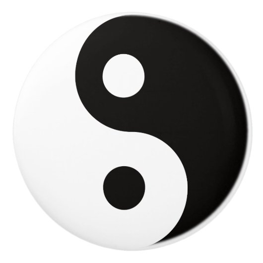Ying Yang Duales Keramikknauf (Vorderseite)