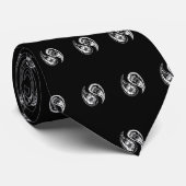 Ying Yang - Fox-Nerd Krawatte (Gerollt)