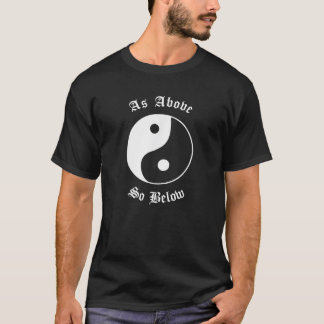 Ying Yang Gothic Altgirl Hexe ästhetisch wie oben T-Shirt