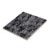 Ying Yang Gray Dragons Fliese (Seite)