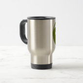 Ying Yang Green Design 2 Reisebecher (Vorderseite Links)