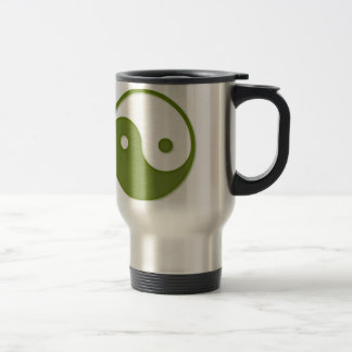 Ying Yang Green Design 2 Reisebecher