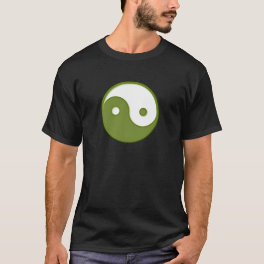 Ying Yang Green Design 2 T-Shirt (Vorderseite)