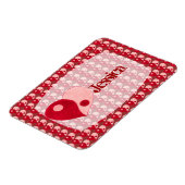 Ying Yang Heart (Rot/Rosa) Magnet (Linke Seite)