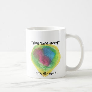 "Ying Yang Herz", durch Kaitlin,… Kaffeetasse