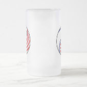 Ying Yang Israel Amerika Mattglas Bierglas (Mittel)