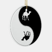 Ying Yang Kamel Keramikornament (Rechts)