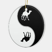 Ying Yang Kamel Keramikornament (Links)