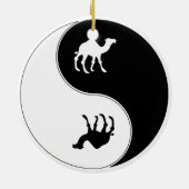 Ying Yang Kamel Keramikornament (Hinten)