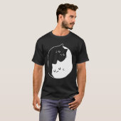 Ying Yang Katzen Katze T-Shirt Tee 1 (Vorne ganz)