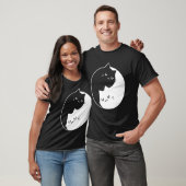 Ying Yang Katzen Katze T-Shirt Tee 1 (Unisex)