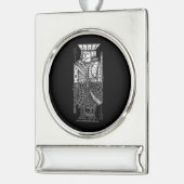 Ying Yang King Banner-Ornament Silber (Links)