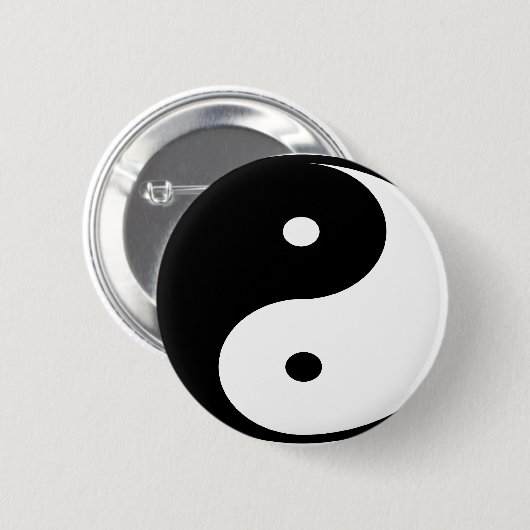 YING YANG KNOPF BUTTON (Vorne & Hinten)