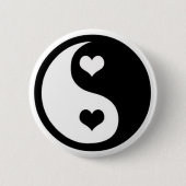 Ying Yang Liebe Button (Vorderseite)
