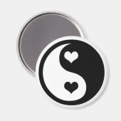 Ying Yang Liebe Magnet (Vorderseite/Rückseite)