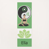 Ying Yang Lotus Image Personalisiert Yoga Mat Yogamatte (Vorderseite)