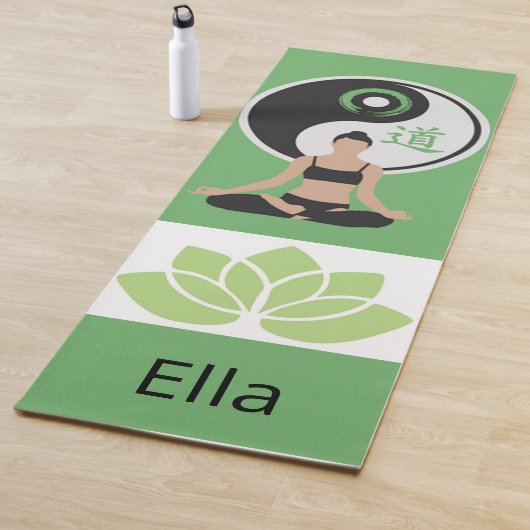 Ying Yang Lotus Image Personalisiert Yoga Mat Yogamatte (Beispiel)