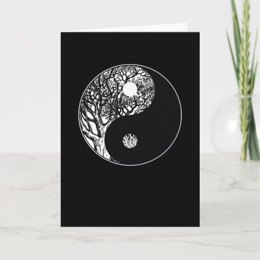 Ying Yang Meditation Karte (Vorderseite)